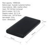 10000mah Lether Powerbank
