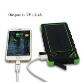 16000mah Waterproof Shockproof Dustproof Solar Powerbank