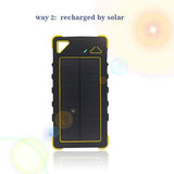 16000mah Waterproof Shockproof Dustproof Solar Powerbank