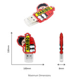 BND301 FLEXY PVC 2D USB MEMORY FLASH DRIVE