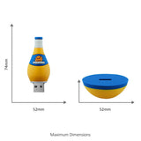 BND304 TUMBLER 3D PVC USB MEMORY FLASH DRIVE
