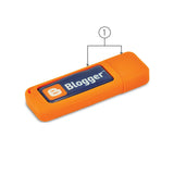 BND33 GUM, SILICONE USB MEMORY FLASH DRIVE