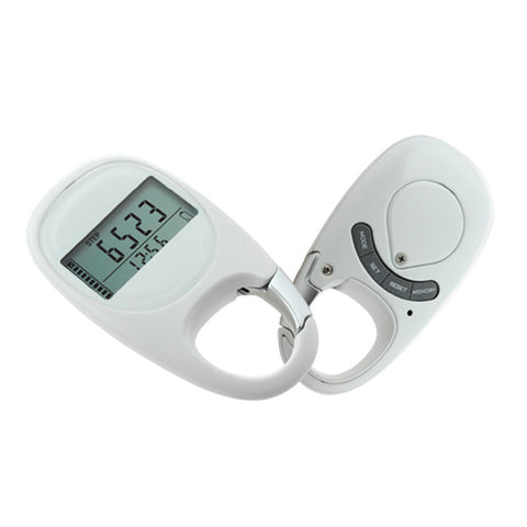 Carabiner Pedometer with goal tracker
