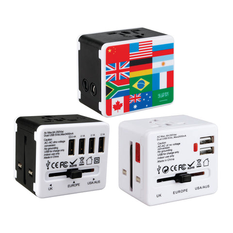 Color Printing USB Travel Adaptor