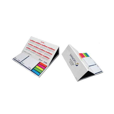 Customised Sticky Pad with Neon Stripes & Calender