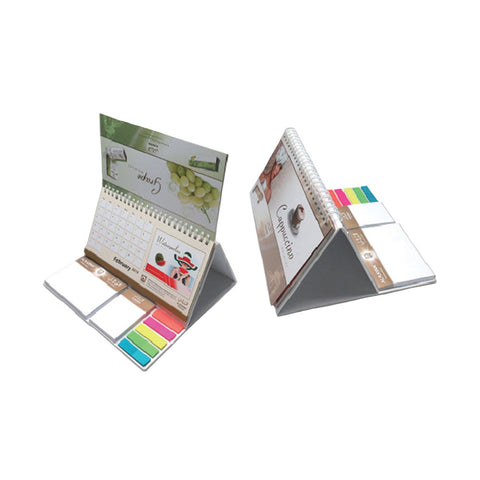 Customised Sticky Pad with Neon Stripes & Calender