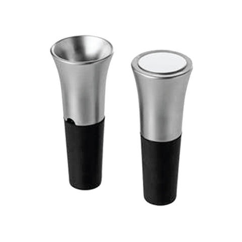 Flow 2 pcs Wine Set in Silver