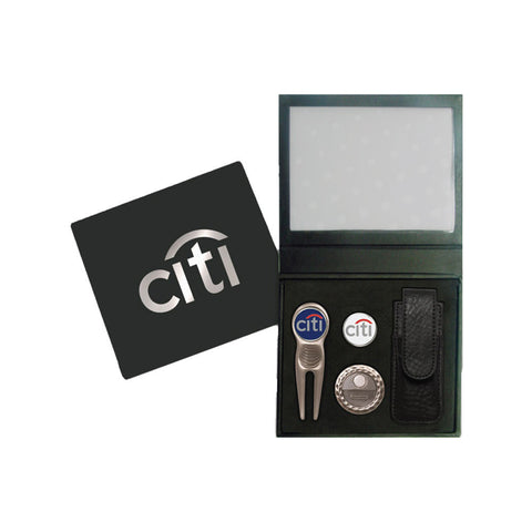 Golf Divot Tool & Hatclip with Pouch