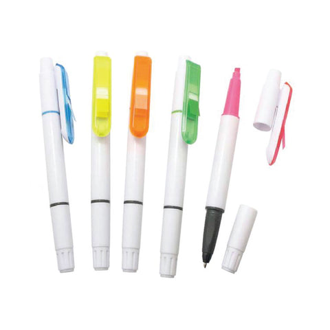 Highlighter Ballpen with Memo Sticker