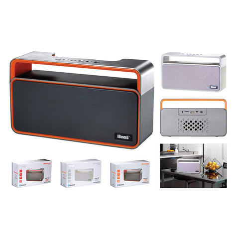 IBomb Indoor/Outdoor Bluetooth Speaker with FM Radio