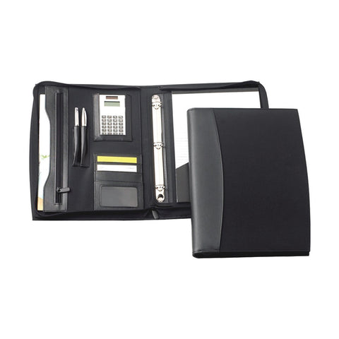 Leather / Microfiber Folder with Calculator & Pen