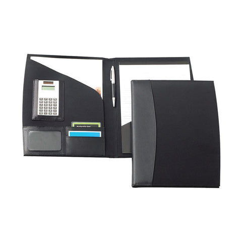 Leather / Microfiber Folder with Calculator & Pen