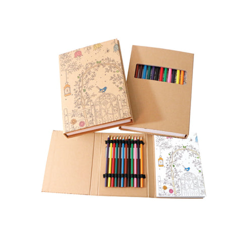 Notebook with Colored Pencil