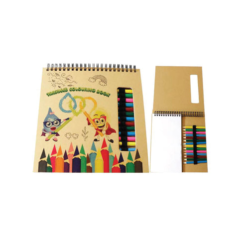Notebook with Colored Pencil