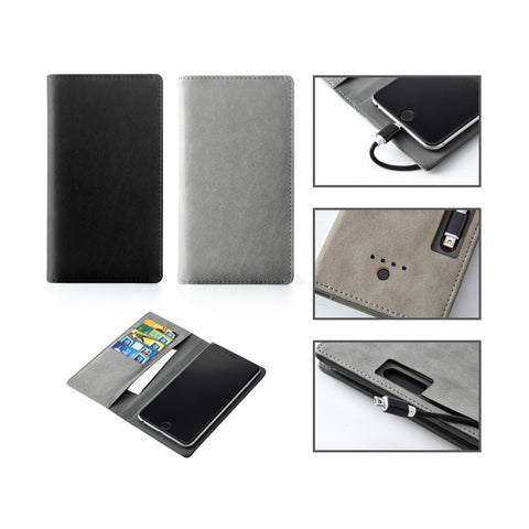 Phone wallet with power bank