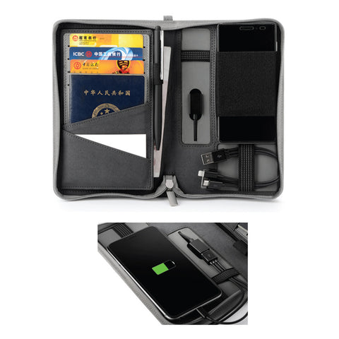 Travel Wallet with Power Bank