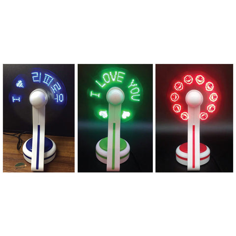 USB LED Message Fan