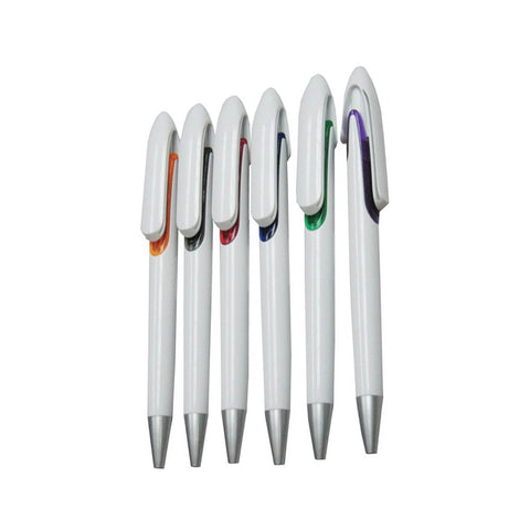 White Barrel Ballpen